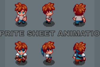 create 2d sprite sheet character animation nsfw pixel art animation for game art