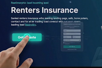 design wix shopify insurance broker tax website insurance leads homepage renters