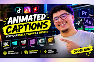 add animated captions and subtitles to your videos