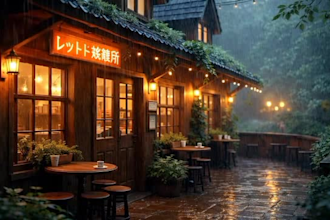 make rain video, a relaxing, cozy rain meditation video for youtube channels