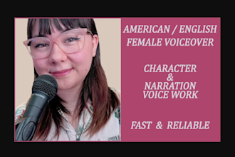 voice act and voiceover feminine voices for you
