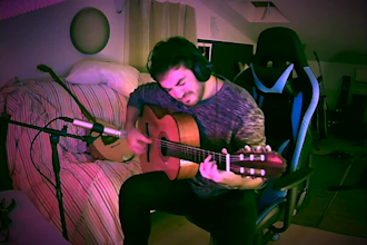 l record electric and acoustic guitars for your song