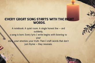 write original english songs lyric