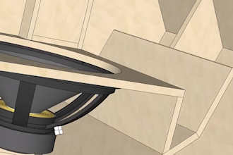 design a custom speaker enclosure and subwoofer box in 3d cad