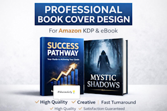 design a professional  and asthetic book cover