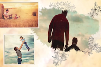 create most beautiful parents day greeting video