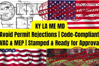 pe stamp, review mep drawing structural engineer permit plans for ky la me MD