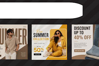 design modern social media ads, posts and canva designs