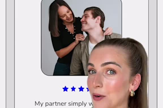 create a romantic couple ugc video for your gift, app, or brand promotion