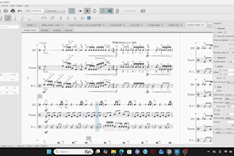 write music for your drumline and front ensemble