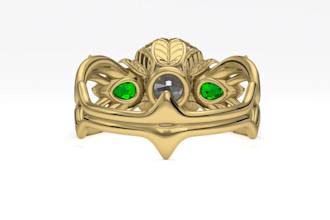 create 3d modern ring design, elegant ring, stud earring, stl animal cad ring
