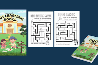 design printable kids coloring and activities books