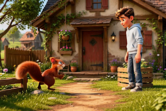 create ai disney pixar style 3d cartoon animation videos animated short films