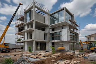create construction time lapse video to showcase progress