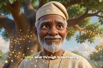 create cinematic ai african folktales 3d pixar proposal animation storytelling