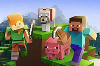create a custom minecraft gaming logo for youtube and twitch