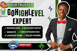 setup gohighlevel sales funnel go high level CRM automation and ghl website
