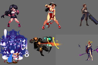do nsfw pixel art character animation pixel character design sprite sheet