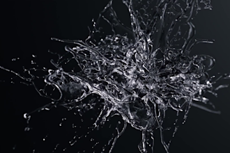 do 4k 3d abstract animation 3d loop animation houdini motion graphics video