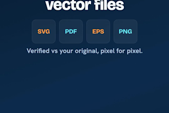 vectorize your logo to clean vector svg PDF and eps