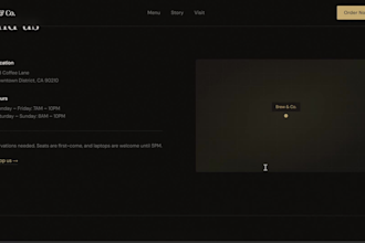 design a modern animated landing page with smooth scroll effects