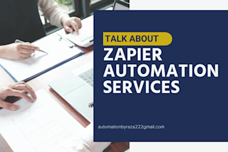 build zapier automation, make automation and workflows