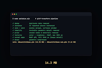optimize and compress your glb gltf 3d model for fast website loading
