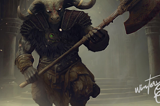 create epic fantasy beast and creature concept art
