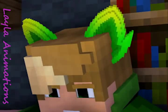 create short 3d minecraft animation, minecraft short video