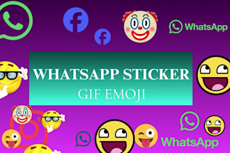 do animated GIF stickers for your whatsapp and telegram