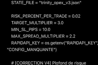 develop a professional python trading bot for metatrader 5