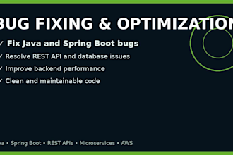 develop a java spring boot rest API and backend