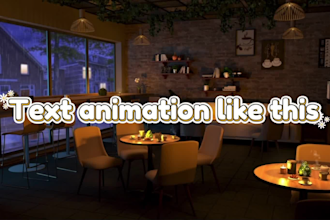 make aesthetic text animation videos