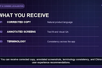 review and localize your app UI for chinese users