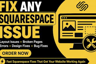 fix squarespace website bugs, layout issues, edit your squarespace website fast