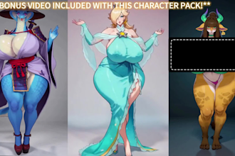 create a consistent furry character pack with ai