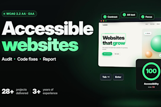 audit and fix website accessibility for wcag aa and eaa