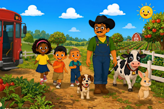 create  2d 3d ai cartoon animations, songs rhymes and custom characters avatar
