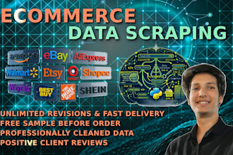 do product scraping and scrape ecommerce websites for you