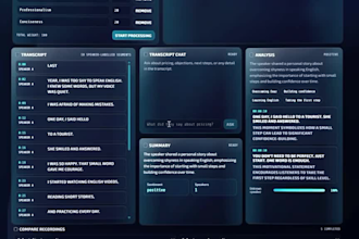create an ai powered software application, chatbot, website