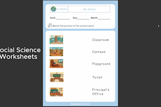 design kids flashcards, worksheets or workbook of your choice