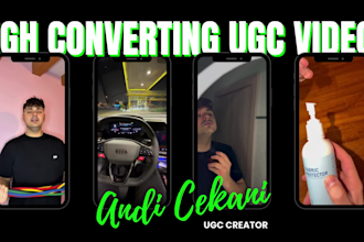 create aesthetic and high converting ugc videos