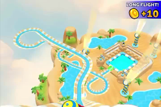 create hyper casual water slide and racing games