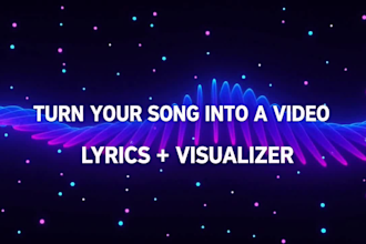 create cinematic music visualizer or lyric video
