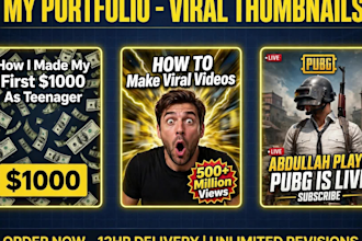 viral youtube thumbnails for gaming and finance