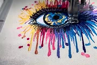 digitize image for embroidery digitizing, logo, embroidery patch design in dst