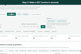 give you an offline pricing, stock and gst invoice tool for your shop