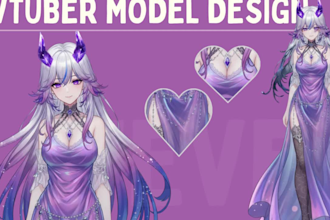 create custom vtuber avatar, png tuber, and live2d model for streaming