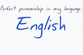 handwrite personalized letters in english