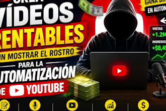 crea vídeos sin mostrar el rostro y automatiza canales de youtube